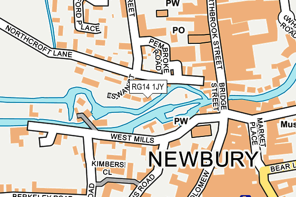 RG14 1JY map - OS OpenMap – Local (Ordnance Survey)