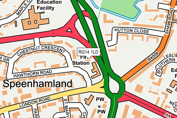 RG14 1LD map - OS OpenMap – Local (Ordnance Survey)