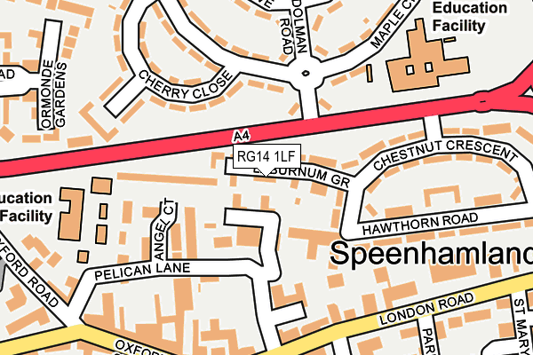 RG14 1LF map - OS OpenMap – Local (Ordnance Survey)
