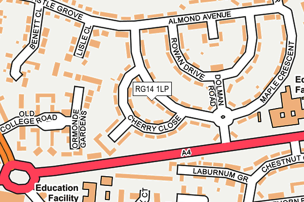 RG14 1LP map - OS OpenMap – Local (Ordnance Survey)
