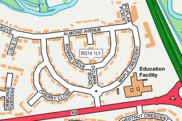 RG14 1LY map - OS OpenMap – Local (Ordnance Survey)