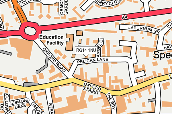 RG14 1NU map - OS OpenMap – Local (Ordnance Survey)