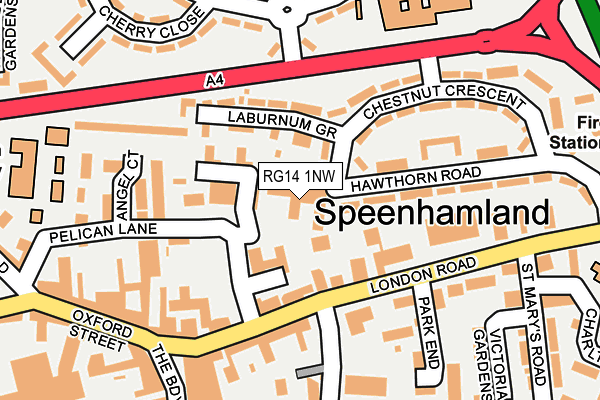 RG14 1NW map - OS OpenMap – Local (Ordnance Survey)