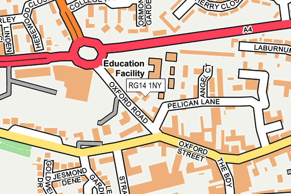RG14 1NY map - OS OpenMap – Local (Ordnance Survey)