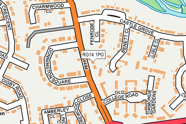 RG14 1PG map - OS OpenMap – Local (Ordnance Survey)