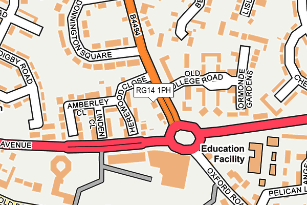 RG14 1PH map - OS OpenMap – Local (Ordnance Survey)