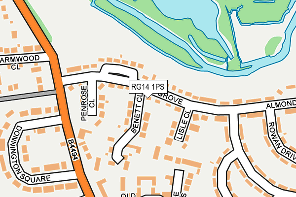 RG14 1PS map - OS OpenMap – Local (Ordnance Survey)