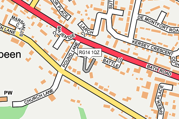 RG14 1QZ map - OS OpenMap – Local (Ordnance Survey)