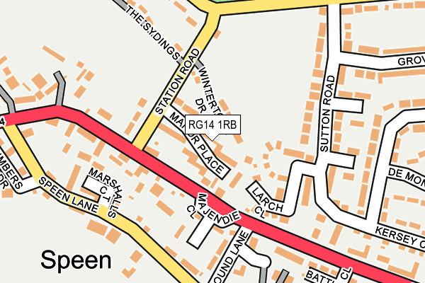 RG14 1RB map - OS OpenMap – Local (Ordnance Survey)