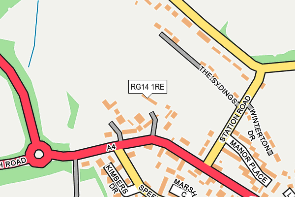 RG14 1RE map - OS OpenMap – Local (Ordnance Survey)