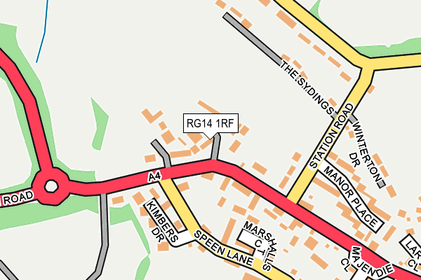 RG14 1RF map - OS OpenMap – Local (Ordnance Survey)