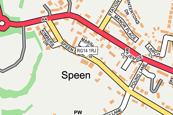 RG14 1RJ map - OS OpenMap – Local (Ordnance Survey)