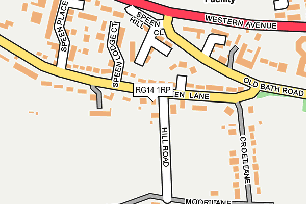 RG14 1RP map - OS OpenMap – Local (Ordnance Survey)