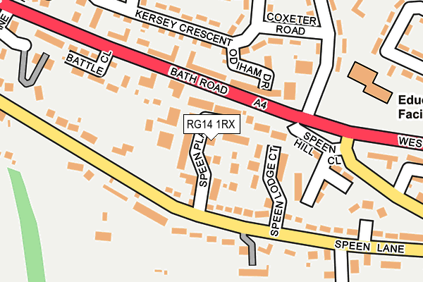 RG14 1RX map - OS OpenMap – Local (Ordnance Survey)