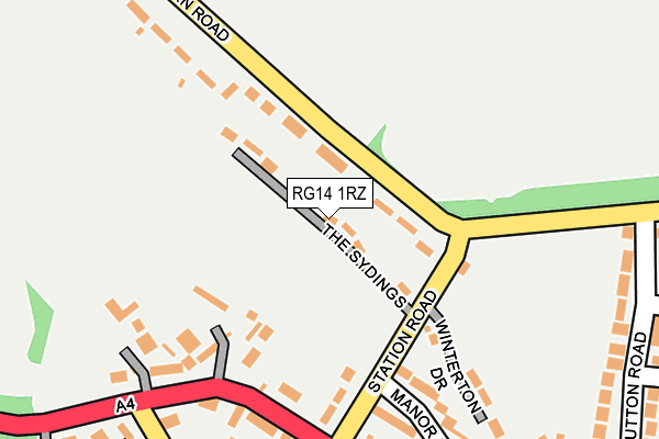 RG14 1RZ map - OS OpenMap – Local (Ordnance Survey)