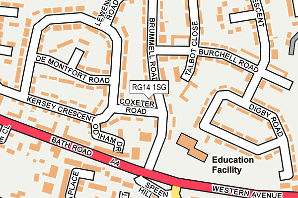 RG14 1SG map - OS OpenMap – Local (Ordnance Survey)
