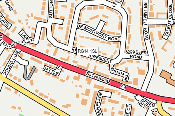RG14 1SL map - OS OpenMap – Local (Ordnance Survey)