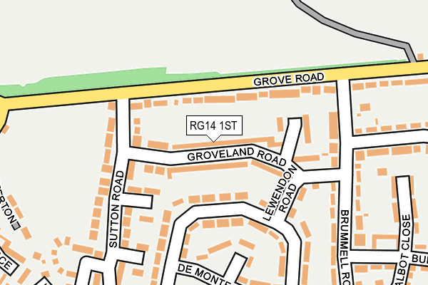 RG14 1ST map - OS OpenMap – Local (Ordnance Survey)