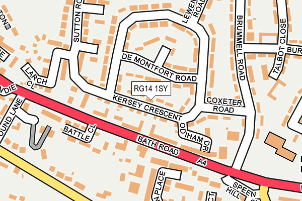 RG14 1SY map - OS OpenMap – Local (Ordnance Survey)