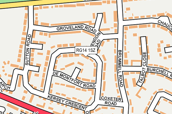 RG14 1SZ map - OS OpenMap – Local (Ordnance Survey)