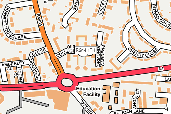 RG14 1TH map - OS OpenMap – Local (Ordnance Survey)