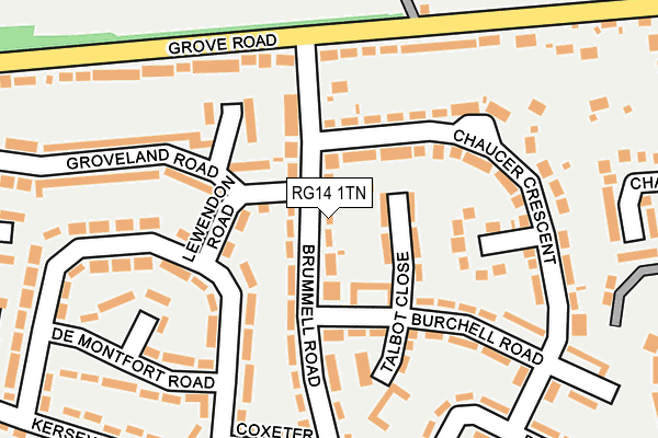 RG14 1TN map - OS OpenMap – Local (Ordnance Survey)