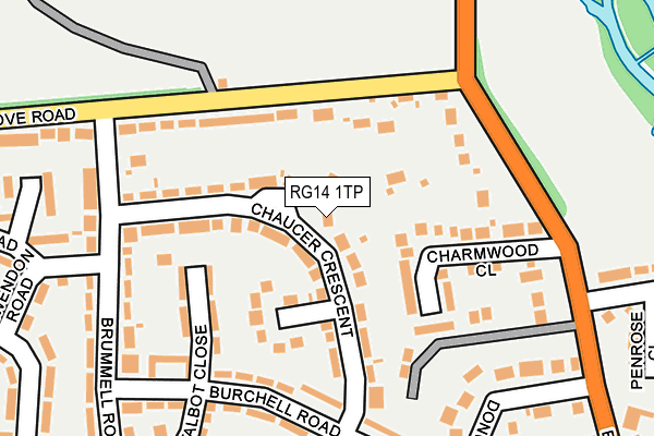 RG14 1TP map - OS OpenMap – Local (Ordnance Survey)