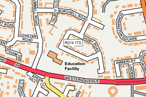 RG14 1TS map - OS OpenMap – Local (Ordnance Survey)