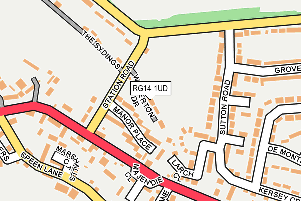 RG14 1UD map - OS OpenMap – Local (Ordnance Survey)