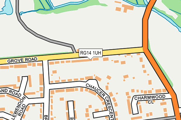 RG14 1UH map - OS OpenMap – Local (Ordnance Survey)