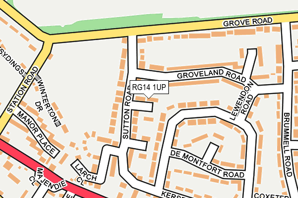 RG14 1UP map - OS OpenMap – Local (Ordnance Survey)
