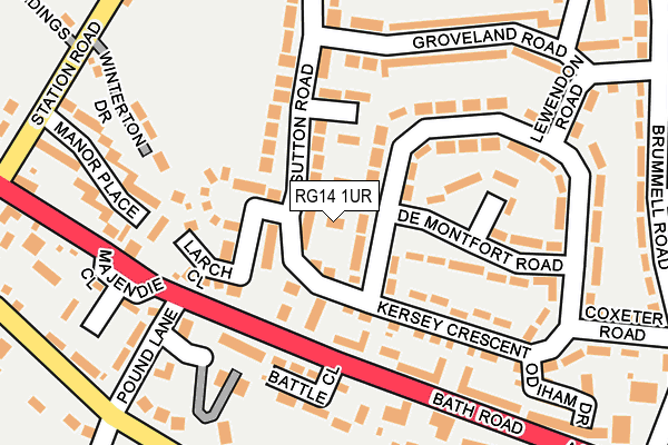 RG14 1UR map - OS OpenMap – Local (Ordnance Survey)
