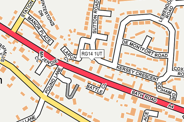 RG14 1UT map - OS OpenMap – Local (Ordnance Survey)