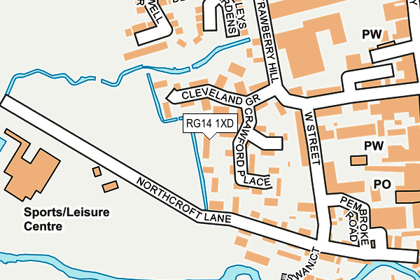 RG14 1XD map - OS OpenMap – Local (Ordnance Survey)