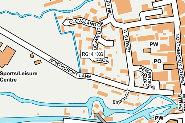 RG14 1XG map - OS OpenMap – Local (Ordnance Survey)