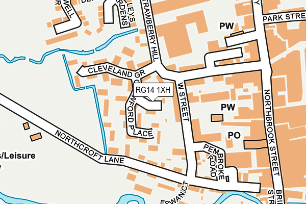 RG14 1XH map - OS OpenMap – Local (Ordnance Survey)