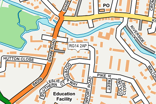 RG14 2AP map - OS OpenMap – Local (Ordnance Survey)