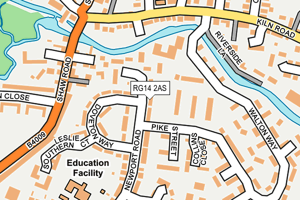 RG14 2AS map - OS OpenMap – Local (Ordnance Survey)