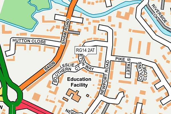 RG14 2AT map - OS OpenMap – Local (Ordnance Survey)