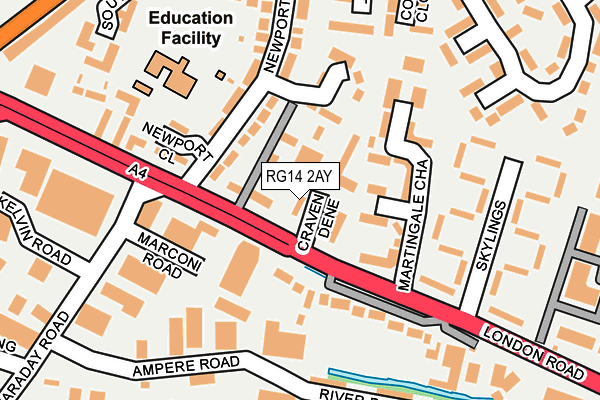 RG14 2AY map - OS OpenMap – Local (Ordnance Survey)