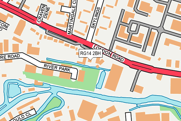 RG14 2BH map - OS OpenMap – Local (Ordnance Survey)