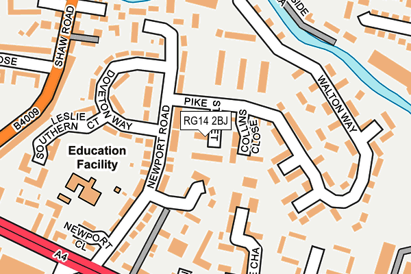 RG14 2BJ map - OS OpenMap – Local (Ordnance Survey)