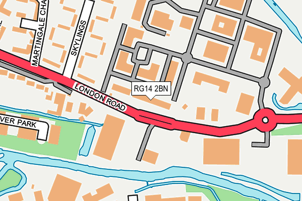 RG14 2BN map - OS OpenMap – Local (Ordnance Survey)