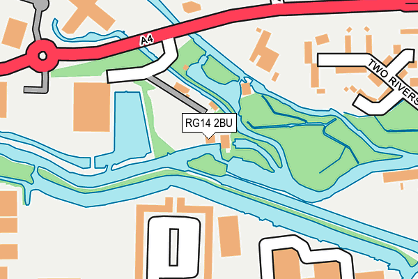 RG14 2BU map - OS OpenMap – Local (Ordnance Survey)