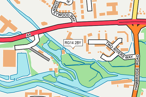 RG14 2BY map - OS OpenMap – Local (Ordnance Survey)