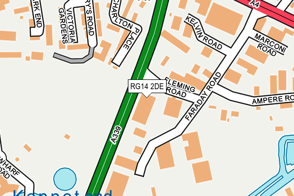 RG14 2DE map - OS OpenMap – Local (Ordnance Survey)