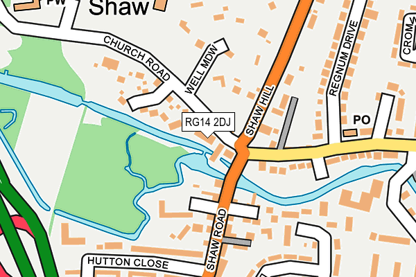 RG14 2DJ map - OS OpenMap – Local (Ordnance Survey)