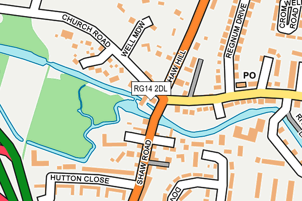 RG14 2DL map - OS OpenMap – Local (Ordnance Survey)