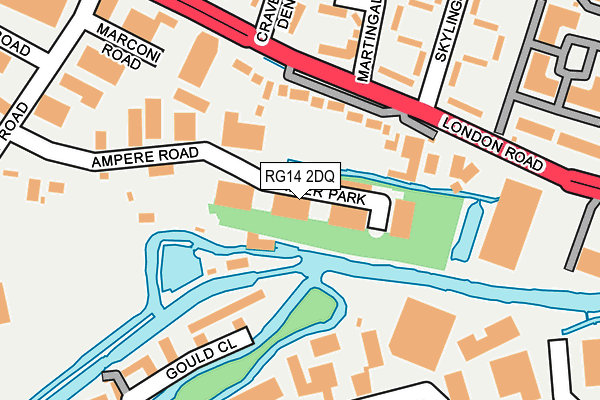 RG14 2DQ map - OS OpenMap – Local (Ordnance Survey)