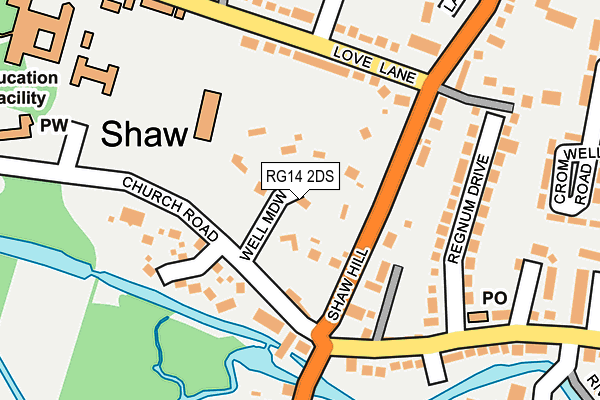 RG14 2DS map - OS OpenMap – Local (Ordnance Survey)